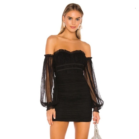 Majorelle Zata Dress Black - Picture 1 of 7